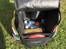 Load image into Gallery viewer, Throwback All Day Pack - Disc Golf Backpack with Oversize Cooler Built-in - Frisbee Disc Golf Bag with 16 Disc Capacity
