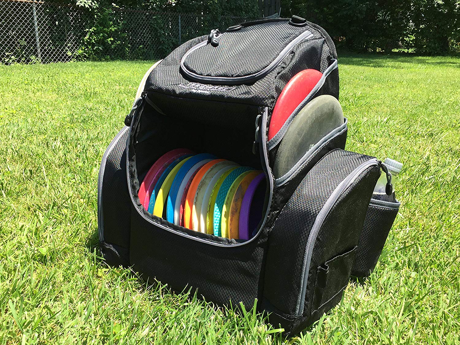 The Throwback Pack Disc Golf Backpack with Dual Coolers Frisbee Disc Golf Bag That Holds 20-25 Discs